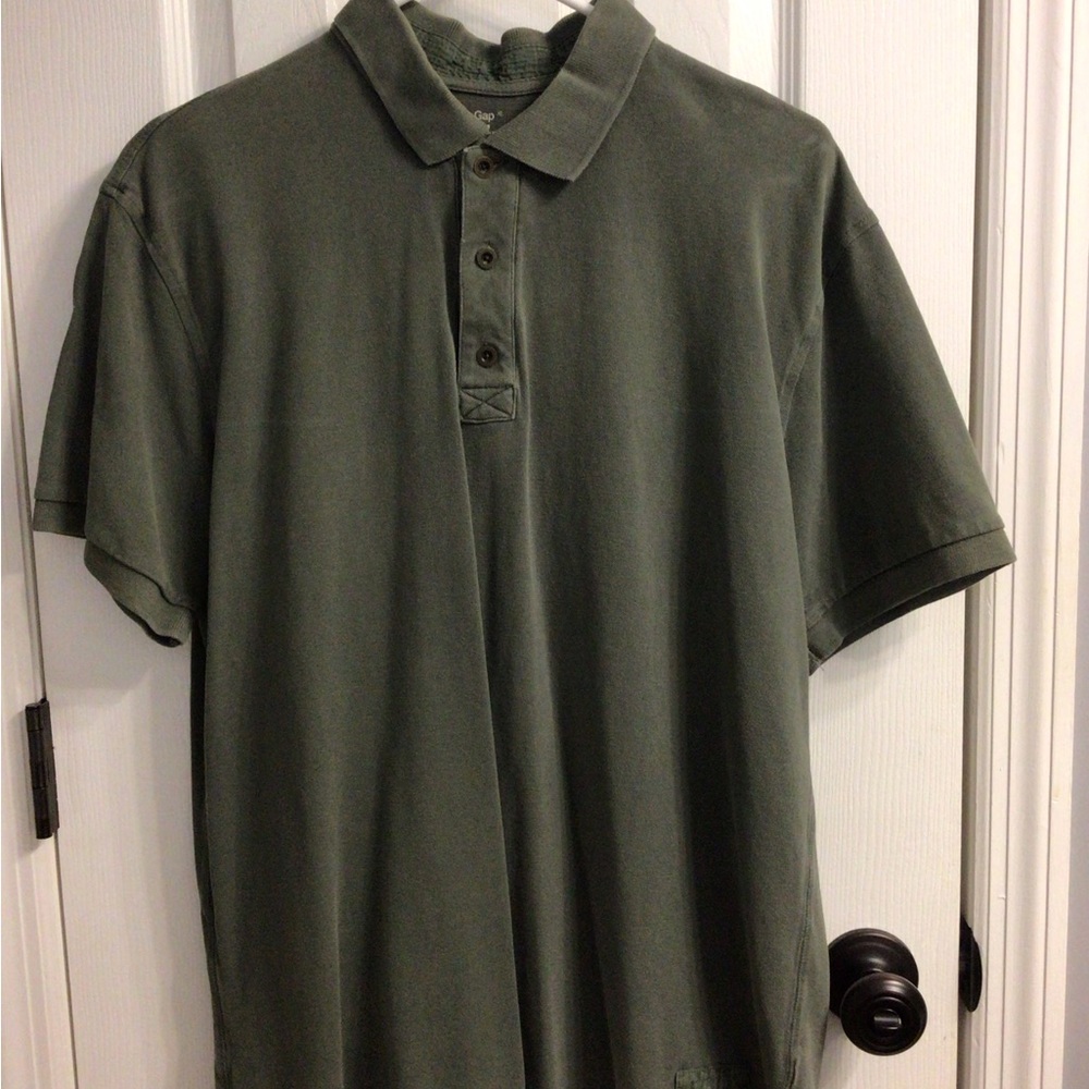 GAP Men's Olive Polo Shirt